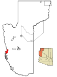 Mohave County Incorporated and Unincorporated areas Bullhead City highlighted